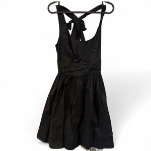 Crystal Doll‎ Black Fit and Flare Dress Party Cocktail Tie Back Size 11